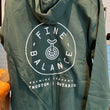 Load image into Gallery viewer, Dark green FB zip-up