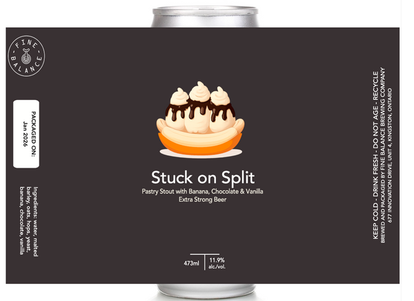 Stuck on Split Pastry Stout with Chocolate, Banana & Vanilla