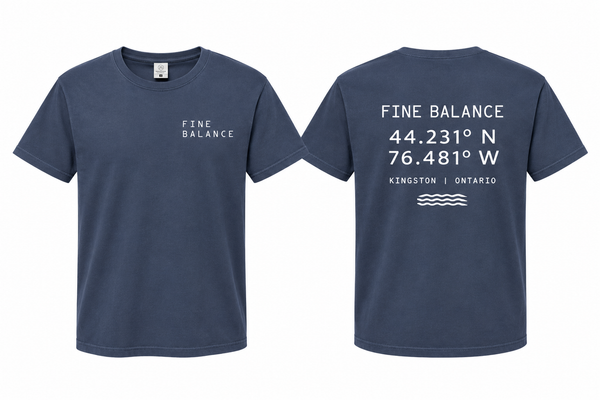 Fine Balance - Coordinates Blue Denim T-shirt