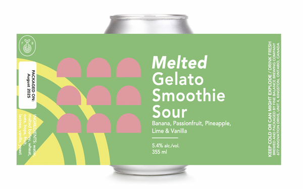 Melted Gelato Smoothie Sour: Banana, Passionfruit, Pineapple, Lime & Vanilla