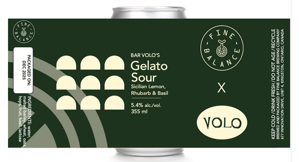 Gelato Sour: Sicilian Lemon, Rhubarb, and Basil (Volo Collab)