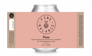 Fluss Gose with Himalayan Pink Rock Salt, Coriander, Zest from Oranges and Limes